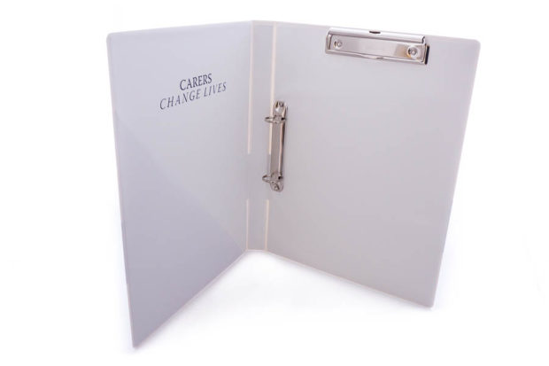 ring binder with clipboard mechanism